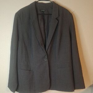 Lane Bryant Gray Blazer Suit Jacket size 28